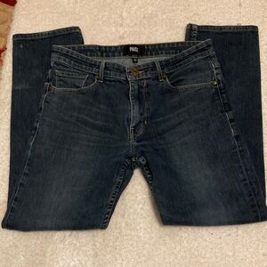PAIGE Men's Dark Blue Straight JeansSize 31 NORMANDIE